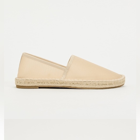 New ZARA Mesh Espadrilles With Jute Sole - Picture 3 of 5